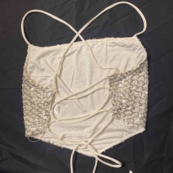 Dolls Kill: Bear Dance - Sparkle and Shine Sequin Top - Picture 7 of 8